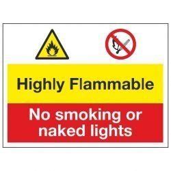 Petroleum Spirit Highly Flammable No Smoking Or Naked Lights Switch Off Mobile Phones