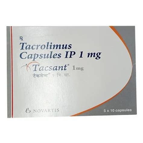 Tacsant 1 Mg Capsule At Rs 1900 Stripe Immunosuppressive Drugs In