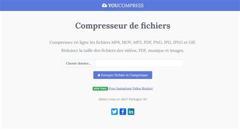 Compresser Des Fichiers En Ligne Gratuitement Avec Youcompress