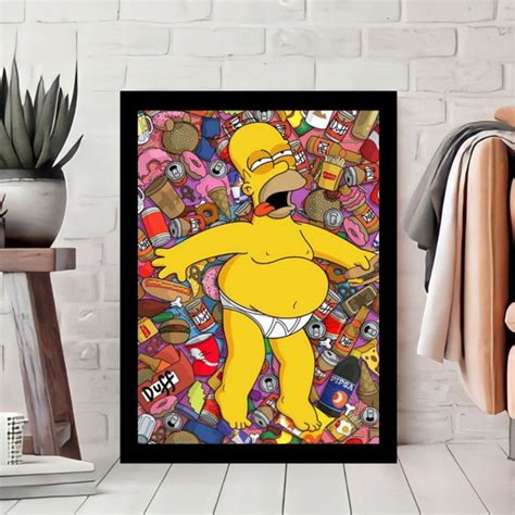 Quadro Decorativo A3 Simpsons Homer Simpsons Produtos Elo7