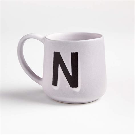 N Monogrammed Mug Crate And Barrel Canada