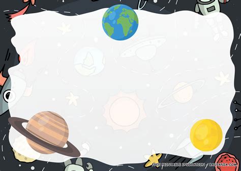 Free Printable Outer Space Birthday Party Kits Template Free