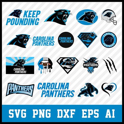 Carolina Panthers Svg Bundle Panthers Svg Carolina Panthers Logo