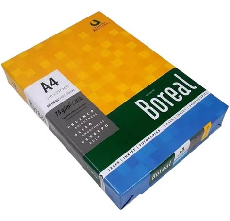 Pack 10 Resmas A4 Boreal 75gr 500 Hojas Extra Blanco En Venta En Lomas