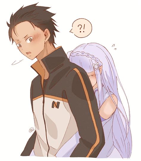 Media Emilia And Subaru Doing Something Rrezero