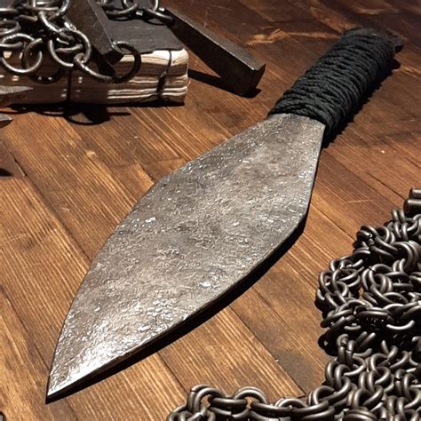 Hand Forged Kunai Traditional Style Great For Training Etsy