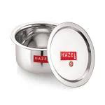 Buy HAZEL Alfa Stainless Steel Tope Patila With Lid Premium Heavy Gauge