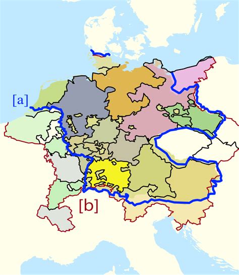 As Shown The Holy Roman Empire In Which Its Border Are Indicated In