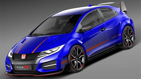 Honda Civic Type R Concept 2015 3D Model By SQUIR