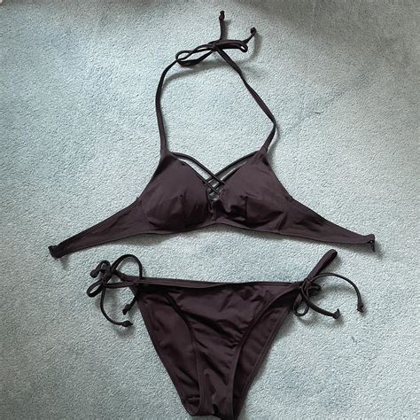Black Bikini Never Worn Bikini Summer Swimwear Depop