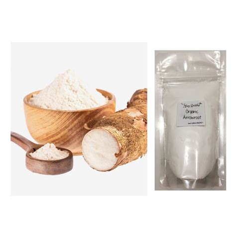 Organic Arrowroot Powder Flour Food Grade G G Maranta Arundinacea