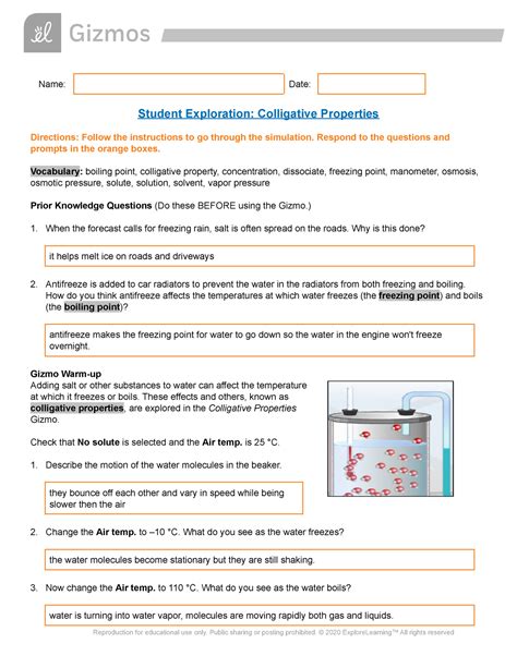 Give The List Of Colligative Properties