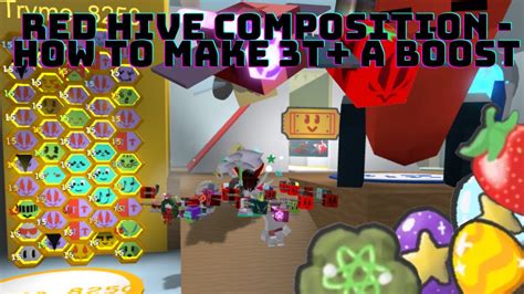 Red Hive Composition Make 3t A Boost Bee Swarm Simulator YouTube