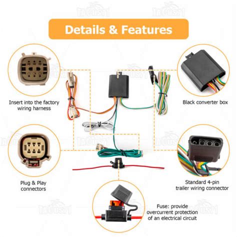 Trailer Hitch Wiring Harness For Ford Bronco With Led Taillights