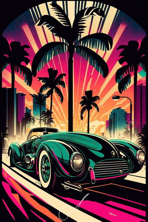 67 Classic Car Vintage Art In 2023 Art Deco Illustration Modern