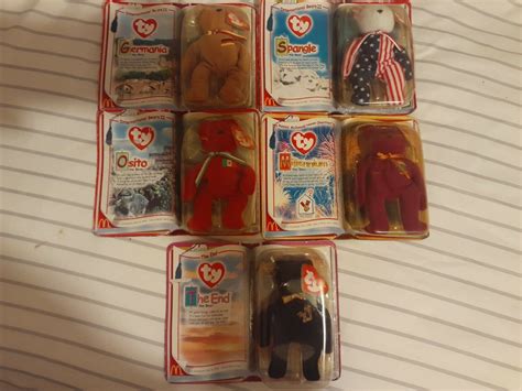 Rare Mcdonalds Ty International Bears Ii Beanie Babies Bear Collection