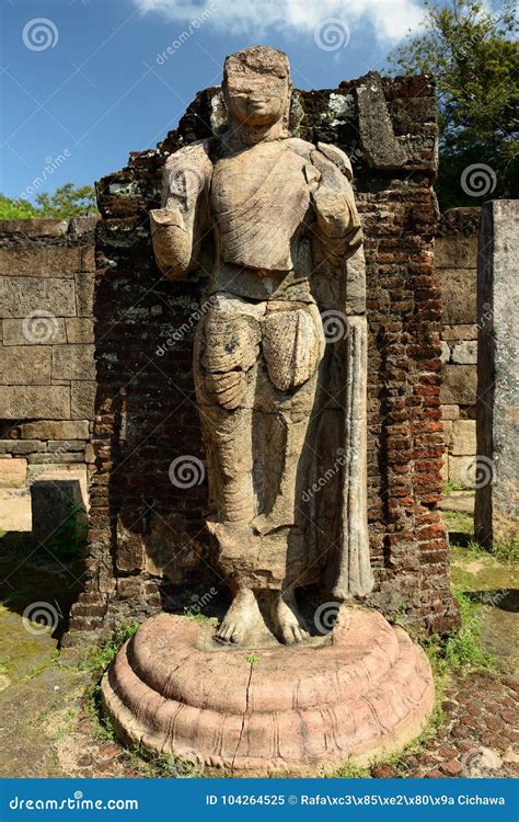 Sri Lanka Polonnaruwa Ruin Atadage Ruins Stock Image Image Of