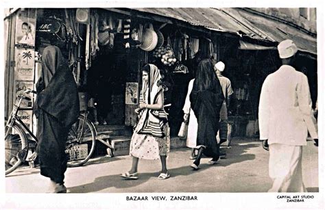 Bazaar View Zanzibar 1940s Zanzibar East Africa Black Power