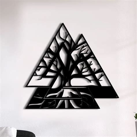 Valknut Metal Wall Art Metal Wall Art Metal Walls Wall Art