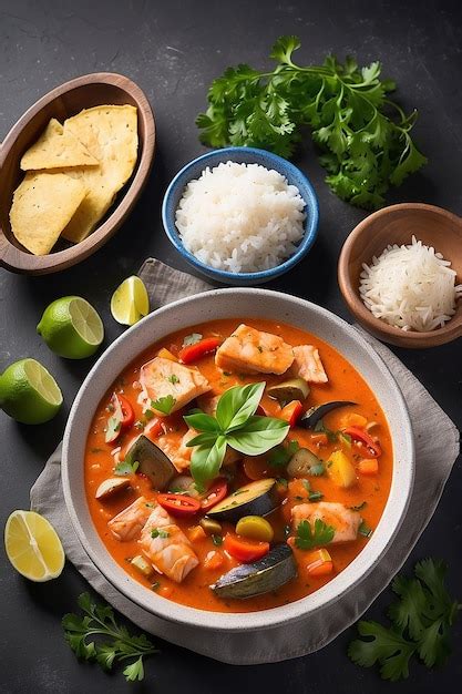 Estofado De Pescado Plato Tradicional En Brasil Moqueca Baiana De Peixe