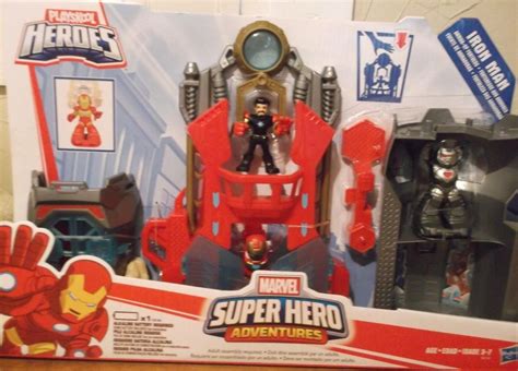 New Playskool Heroes Iron Man Armor Up Fortress Nib Marvel Super Hero