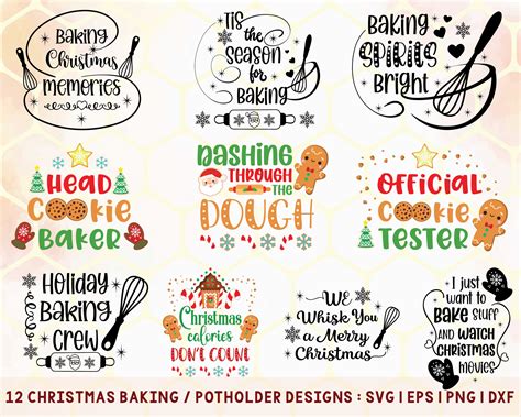 Christmas Baking Quotes Svg Christmas Baking Svg Christmas Etsy