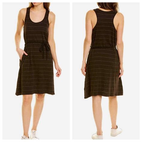 NWT Anthony Thomas Melillo ATM Slub Jersey Striped Tank Dress S EBay