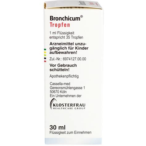 Bronchicum Ml Pzn Marien Apotheke