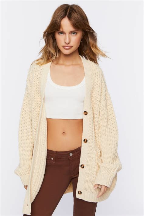 Chunky Knit Cardigan Sweater