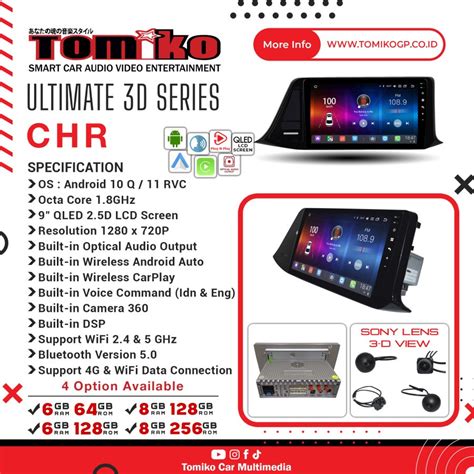 Jual Head Unit Android Tomiko Oem Ultimate D Series For Toyota Chr