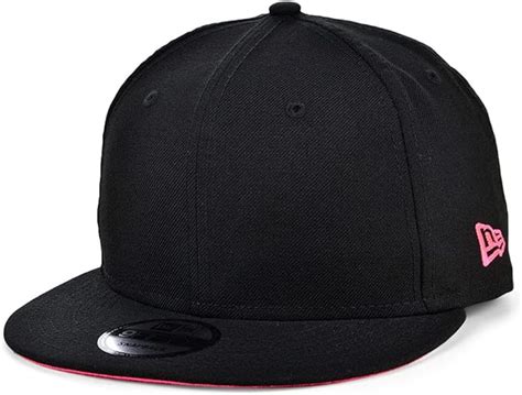 New Era Blank Custom Fifty Adjustable Snapback Cap Black Pink At