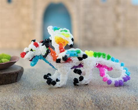 Gay Pride Flag Dragon Figurine Non Binary Dragon Stim Toy Etsy