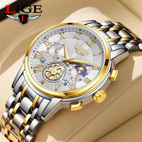 Lige Reloj Anal Gico De Cuarzo Para Hombre Accesorio De Pulsera