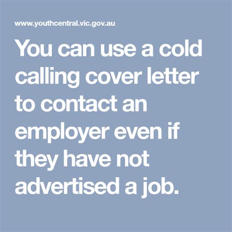 Cold Cover Letter To Potential Employer Sample Excellent Write A Cover Letter