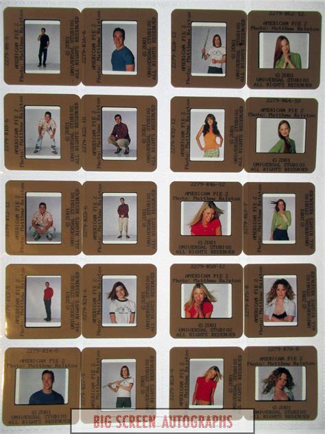 American Pie 2 (20) 35mm slides | Big Screen Autographs