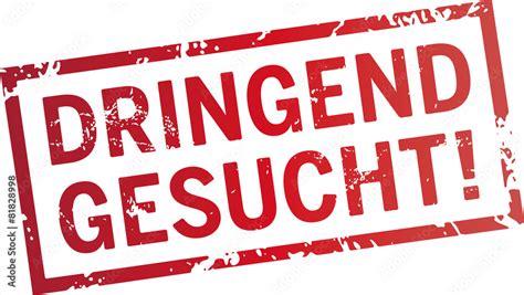 Stempel Dringend Gesucht Stock Vektorgrafik Adobe Stock