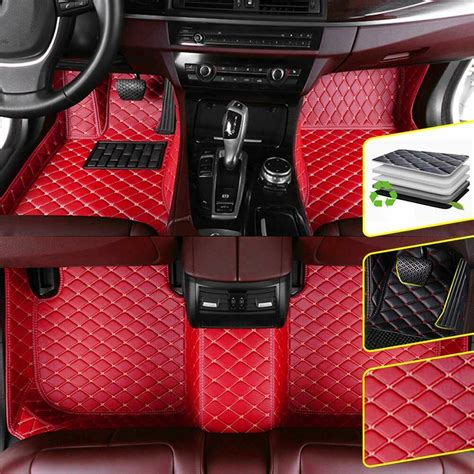 Tapetes Para Jeep Wrangler Jk Pu De Lujo De Cuero Impermeable