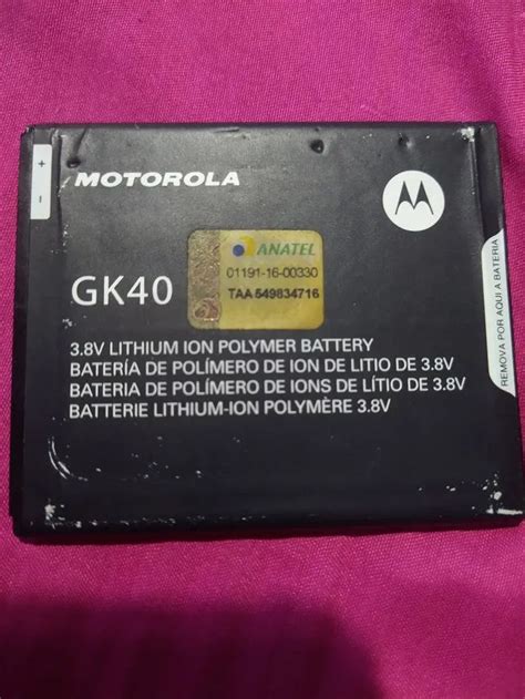 Bateria Moto G Original No Brasil