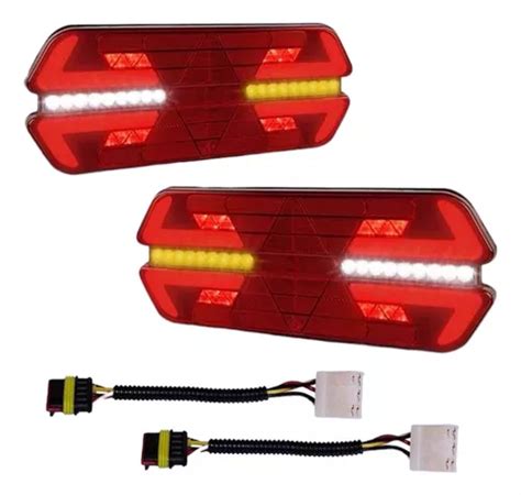 Par Lanterna Carreta Triplo X Led Seta Sequencial Bivolt Frete grátis