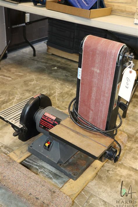 Craftsman 6 X 48 Belt 9 Disc Sandergrinder Working At Time Of