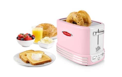 Nostalgia Retro Wide 2 Slice Toaster Vintage Design