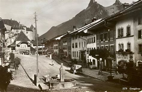 Foto Ak Gruy Res Dorfstrasse Oldtimer L Den Kaufen Auf