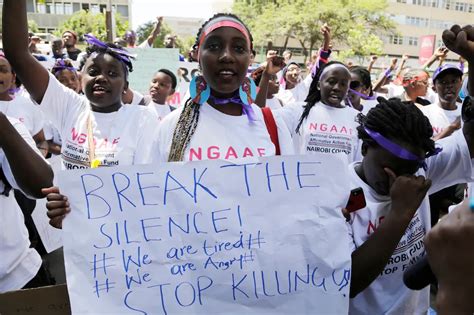 Femicide In Kenya Feminist Groups Unite For Total Shutdown Protest