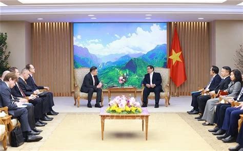 Le Premier Ministre Pham Minh Chinh Re Oit Le Directeur G N Ral Du