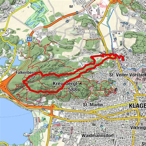 Klagenfurt Falkenberg Waldwirt Am Kreuzbergl Annabichl BERGFEX