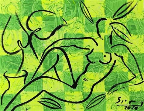 Stefan Szczesny Unique Nude On A Green Background