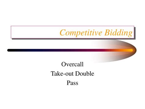 Ppt Competitive Bidding Powerpoint Presentation Free Download Id