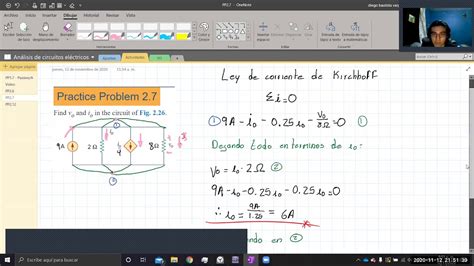 Practice Problem Fundamentos De Circuitos El Ctricos Sadiku Youtube