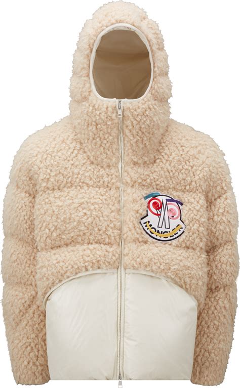 2 Moncler 1952 Beige Shearling Rousay Down Jacket Inc Style