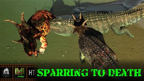 The Isle Evrima Sparring To Death Horde Test Diabloceratops Youtube